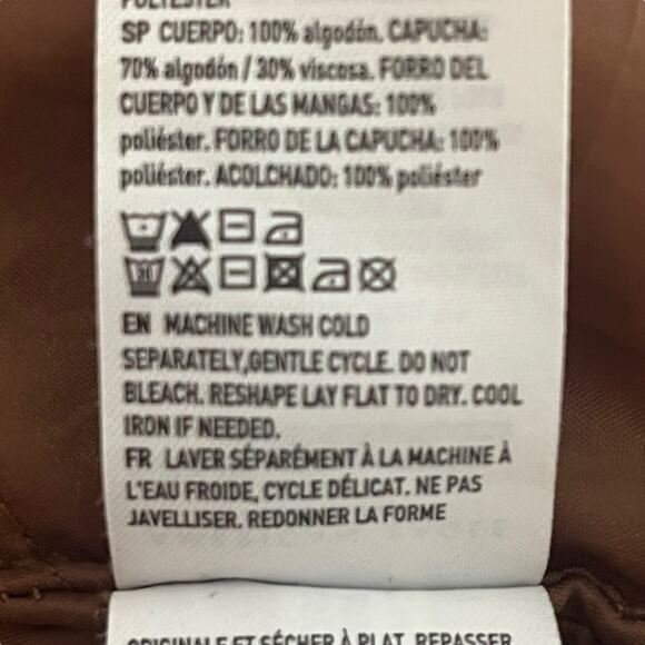 American Eagle Sherpa Lined Hooded Workwear Jacket Chore Coat Mens XL Brown - Picture 10 of 14